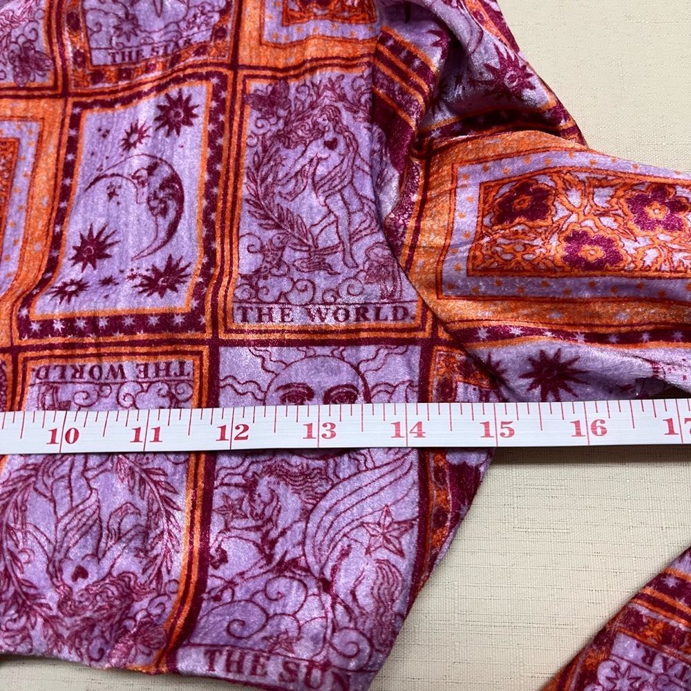 Urban Outfitters M florentina print wrap top - Picture 6 of 10